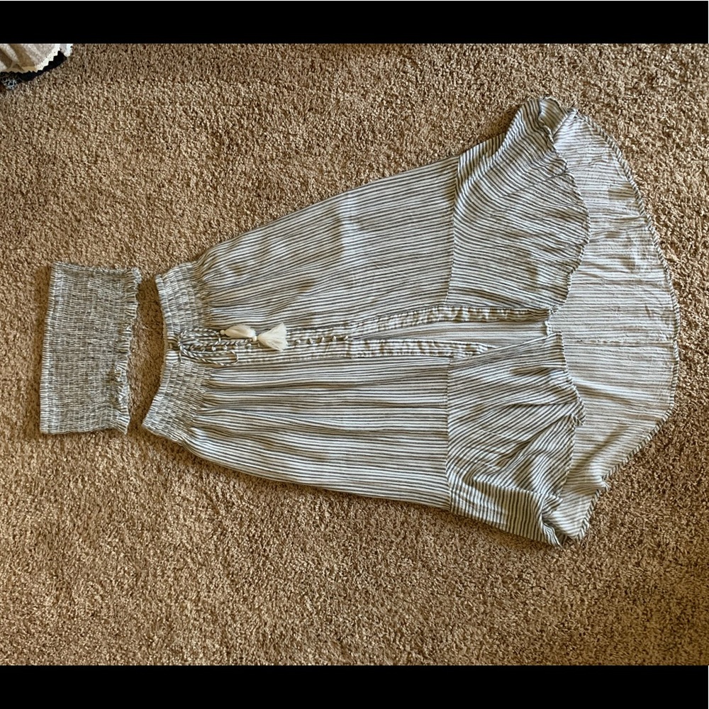 Two piece striped dress